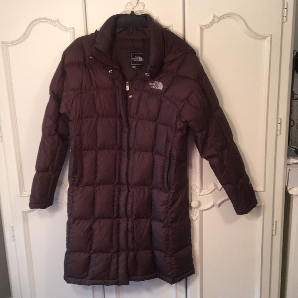 Long brown North Face Winter Coat